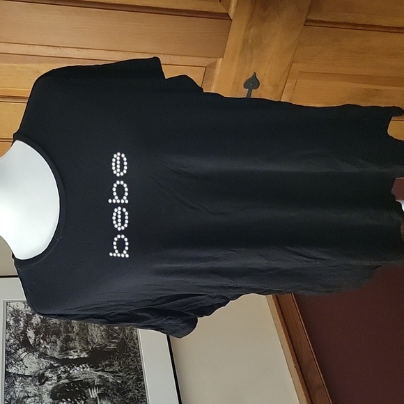 Bebe Rhinestone Logo Tee - Picture 4 of 9